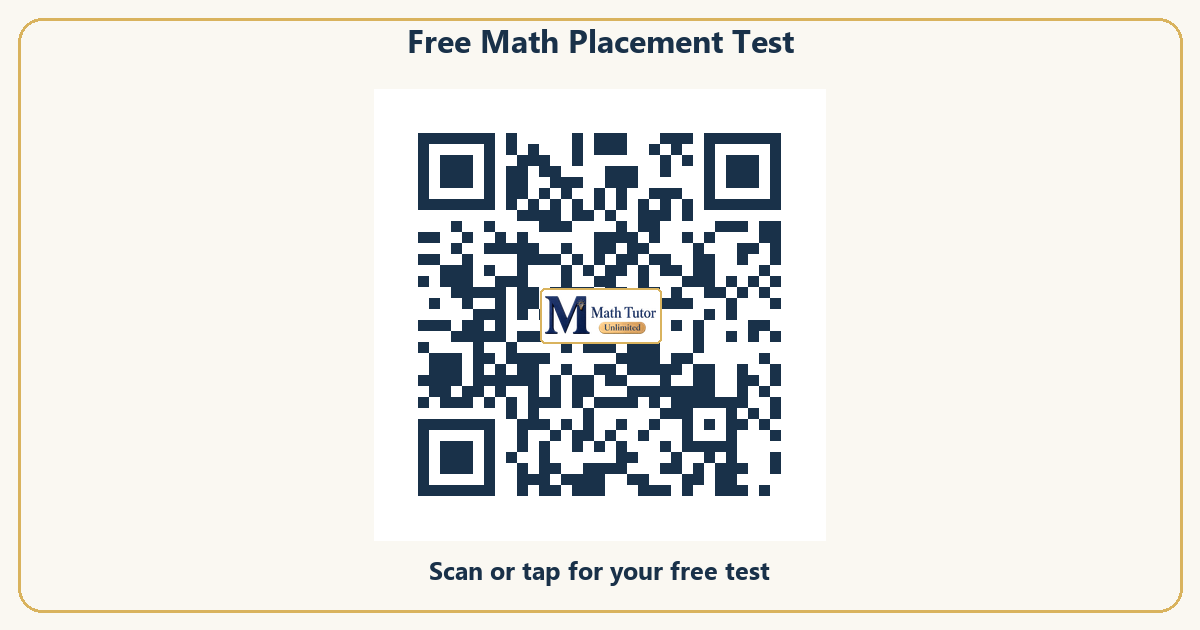 Scan this QR code or tap it to visit Math Tutor Unlimited